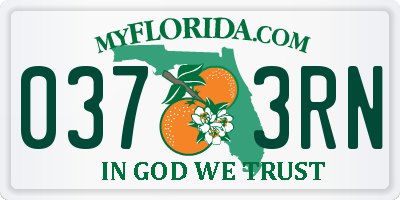 FL license plate 0373RN