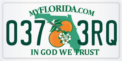 FL license plate 0373RQ