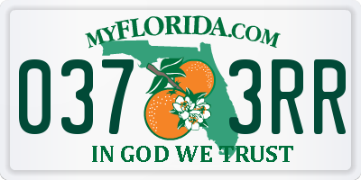 FL license plate 0373RR