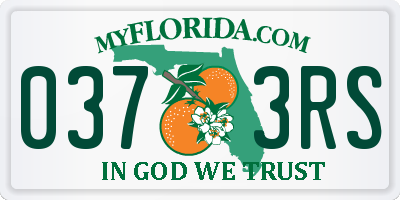 FL license plate 0373RS