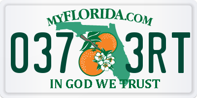 FL license plate 0373RT