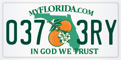 FL license plate 0373RY