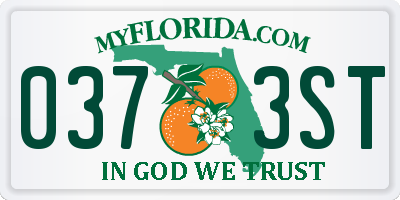 FL license plate 0373ST