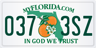 FL license plate 0373SZ