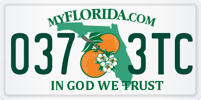 FL license plate 0373TC