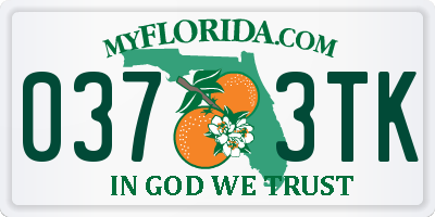 FL license plate 0373TK