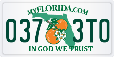FL license plate 0373TO