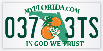 FL license plate 0373TS