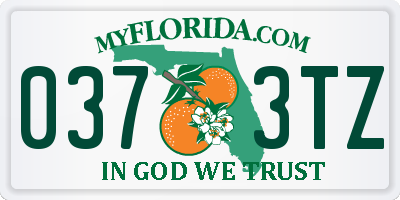 FL license plate 0373TZ