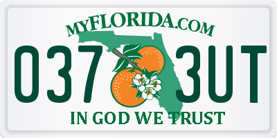 FL license plate 0373UT