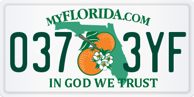 FL license plate 0373YF