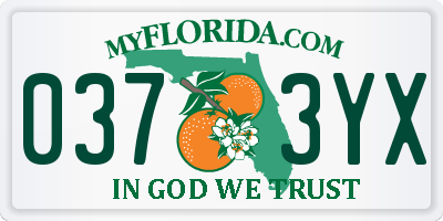FL license plate 0373YX