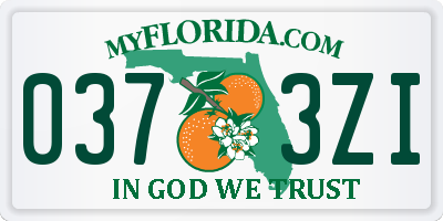 FL license plate 0373ZI