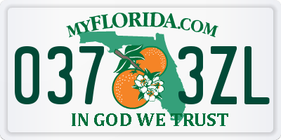 FL license plate 0373ZL