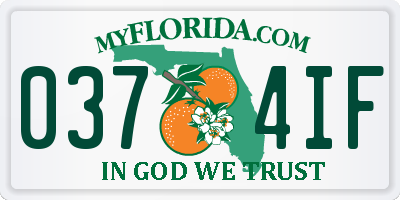 FL license plate 0374IF