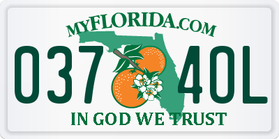 FL license plate 0374OL