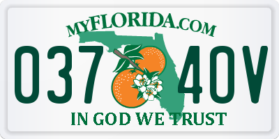 FL license plate 0374OV