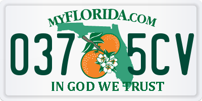 FL license plate 0375CV