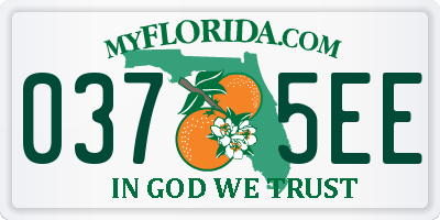 FL license plate 0375EE