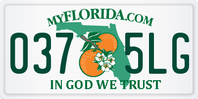 FL license plate 0375LG