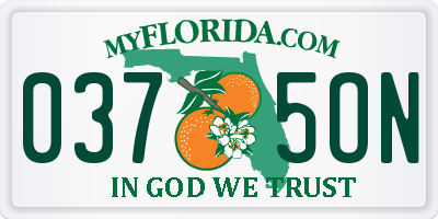 FL license plate 0375ON