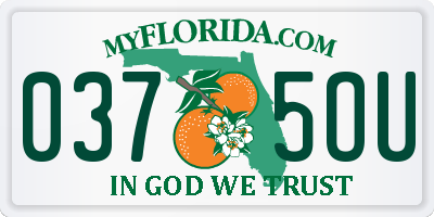 FL license plate 0375OU