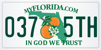 FL license plate 0375TH