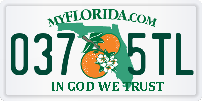 FL license plate 0375TL