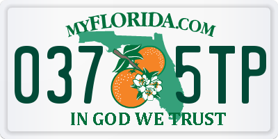 FL license plate 0375TP