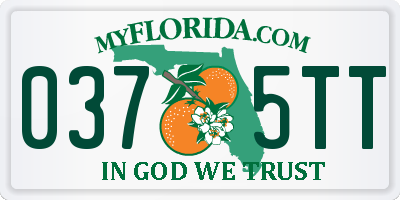 FL license plate 0375TT