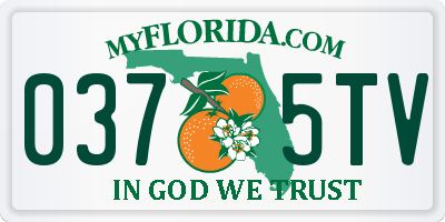 FL license plate 0375TV