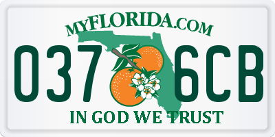 FL license plate 0376CB