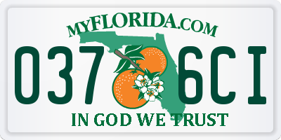 FL license plate 0376CI