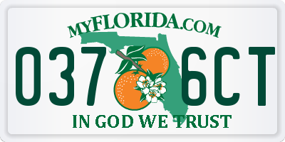 FL license plate 0376CT