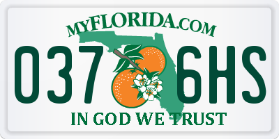 FL license plate 0376HS