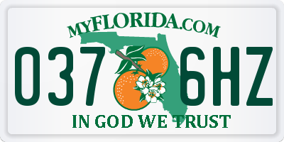 FL license plate 0376HZ