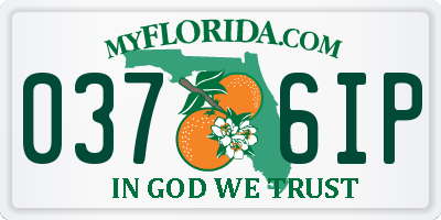 FL license plate 0376IP