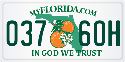 FL license plate 0376OH