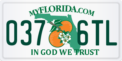 FL license plate 0376TL