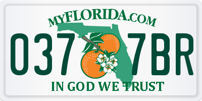 FL license plate 0377BR