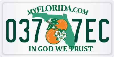 FL license plate 0377EC