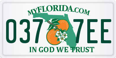 FL license plate 0377EE