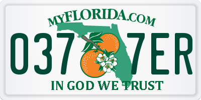 FL license plate 0377ER