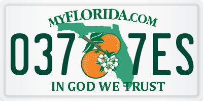 FL license plate 0377ES
