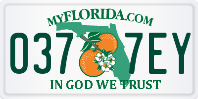 FL license plate 0377EY