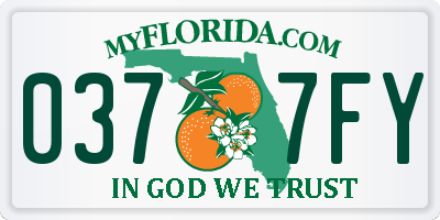 FL license plate 0377FY