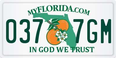 FL license plate 0377GM