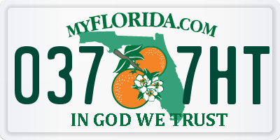 FL license plate 0377HT