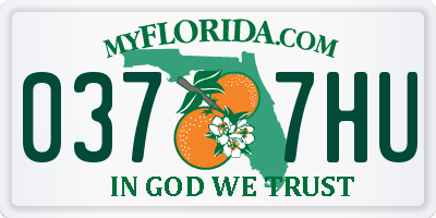 FL license plate 0377HU