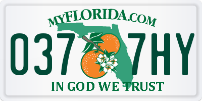 FL license plate 0377HY